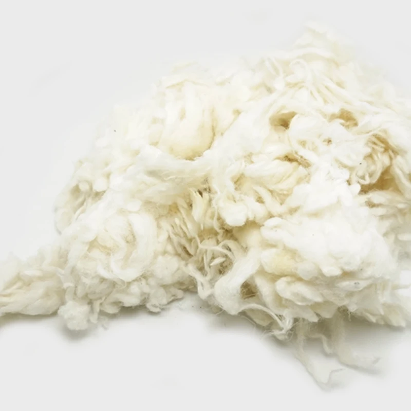 Перуанское волнистое волокно из альпаки для шерсти, белый войлок, 50 г(игла для валяния), специально для пуделя/бишона и овец