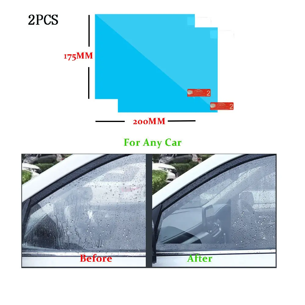 Пленка на зеркало заднего вида автомобиля анти-туман, вода, туман, Антибликовые Защитные наклейки Автомобили внедорожник экран зеркало заднего вида, окно прозрачное