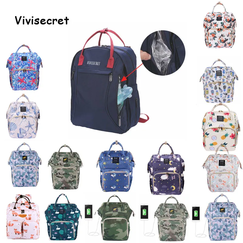 Vivisecret maternité sac à dos d'allaitement étanche grande capacité momie bébé sac à langer sac Designer sac d'allaitement