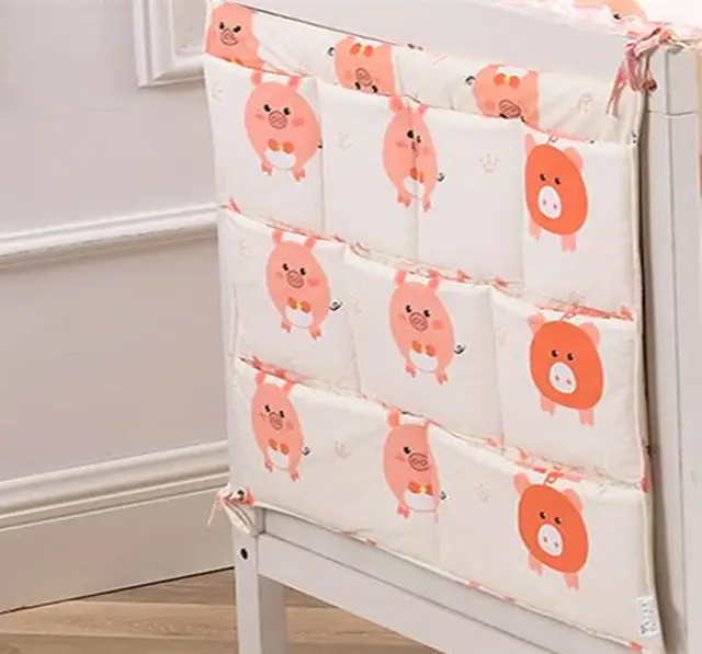 Baby Bedding Set Cot Bumpers Cotton Cartoon Pig Soft Duvet Cover