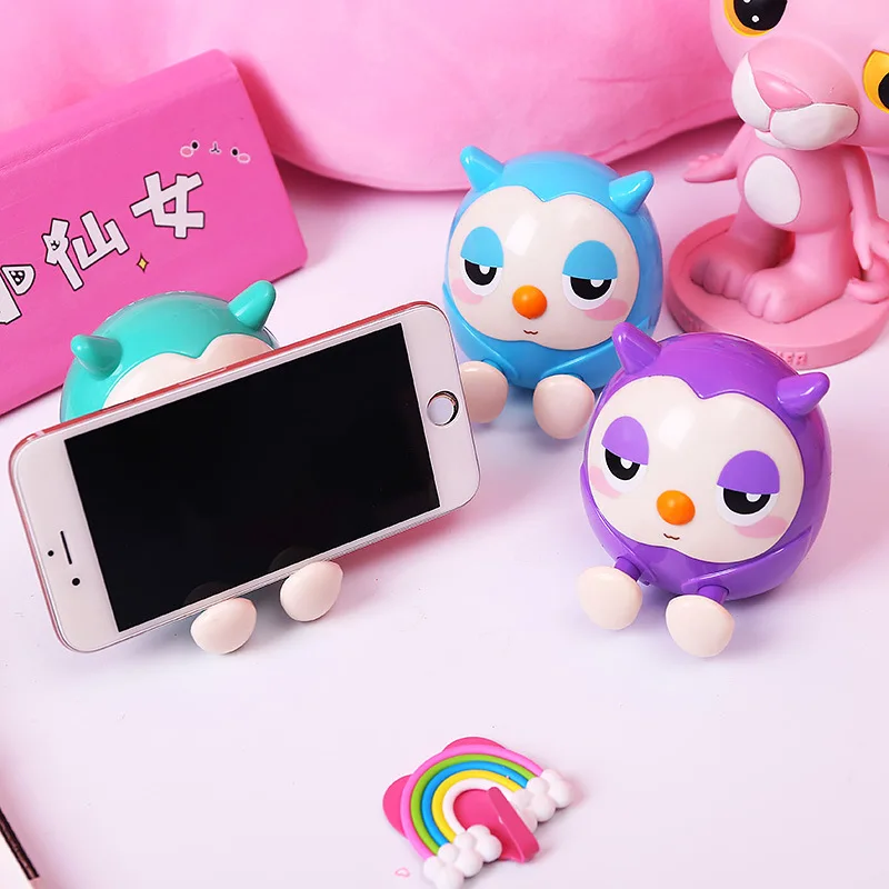 Phone Holder Cute owl Support  Mobile Phone Stand Tablets Desk holder high quality Smartphone mount (14)