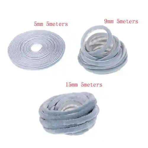 5M Self Adhesive Seal Strip Door Draught Excluder Window Pile Seal Film Door Brush Swal Weather Strip for Door Protector Strip