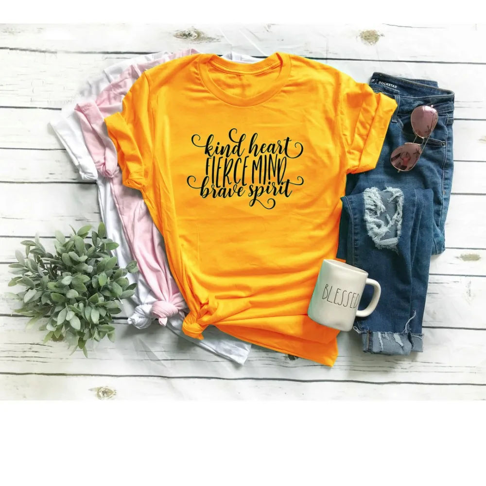 My Mind Fierce /& My Spirit Free Tank Shirt New L Womens May My Heart Be Brave