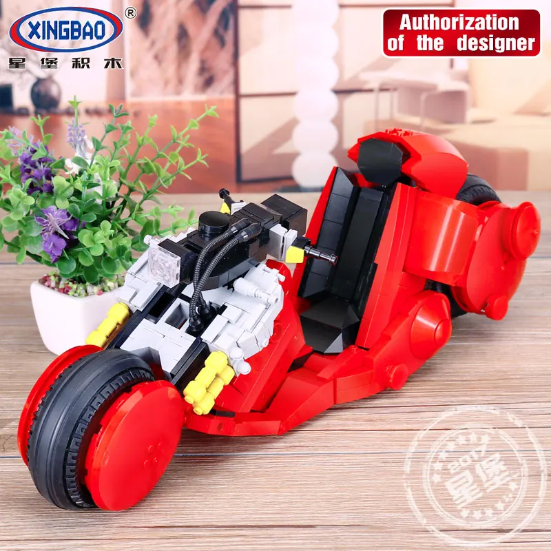 IN STOCK XINGBAO 03001 1143Pcs Creative MOC City Series The Citizen Akira Moto Set Building Blocks Bricks Boy Toys Model Gifts | Игрушки и