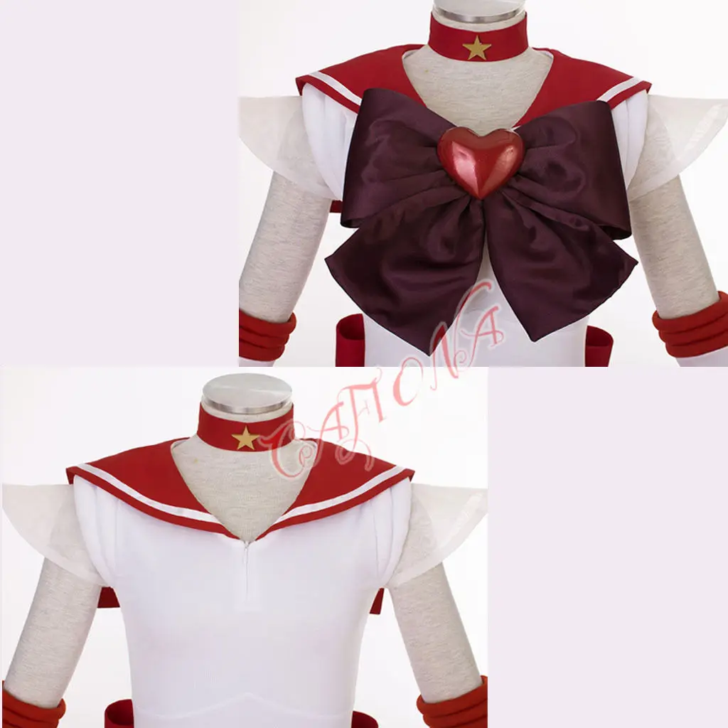Костюм Sailor Moon Hino Rei Mars Super S Cafiona сексуальное красное платье костюм для косплея| |