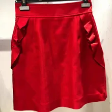 Юбки Женские короткими оборками Сладкий гриб красная юбка взлетно-посадочной полосы моды бутон Тонкий Новое поступление 85012