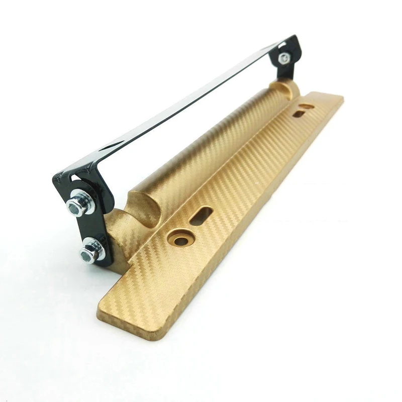 JX-LCLYL Carbon Fiber Front Bumper Adjustable License Plate Frame Mount Bracket Holder