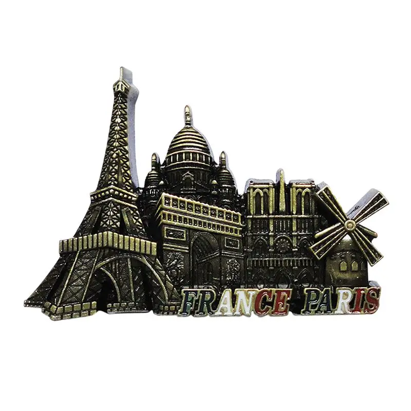 3D известная модель здания башня Парижа магнит на холодильник французские магниты и сувениры на холодильник кухонный магнит украшение для дома в виде наклейки