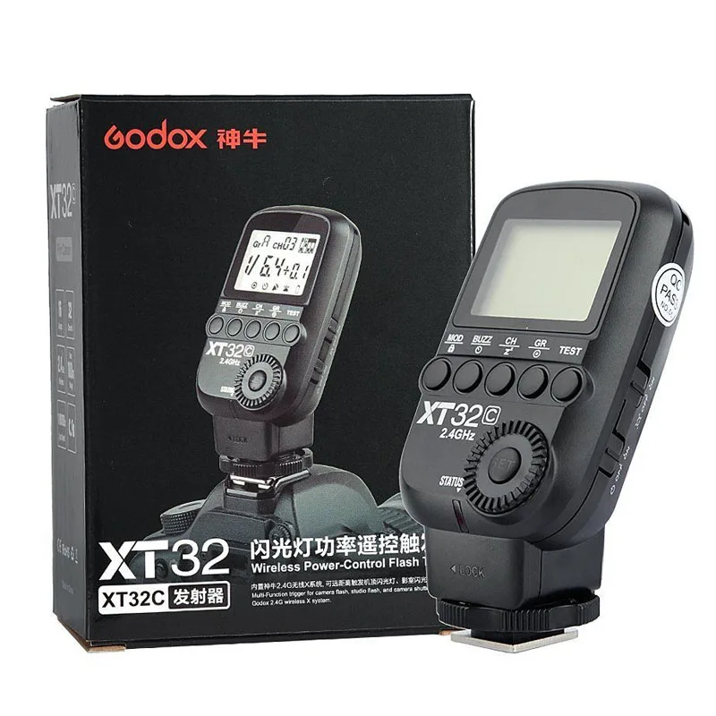 Godox XT32C 2 4G беспроводной HSS триггер вспышки + передатчик триггера для Canon 7D 6D 1DX X1C X1N XT