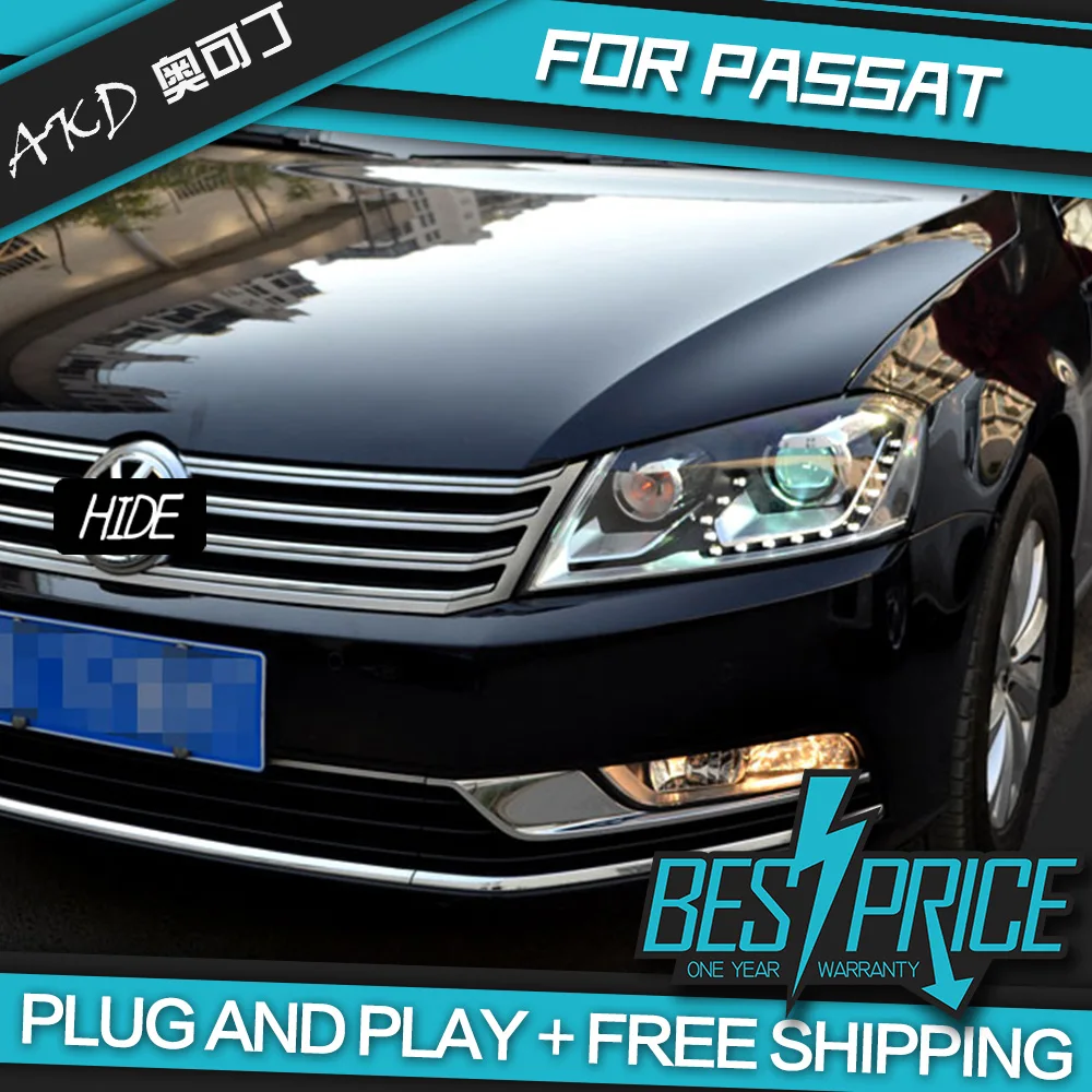 Автомобильный Стайлинг для Passat B7 европейские фары 2012 2015 светодиодный фонарь ДХО