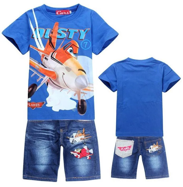 Детские летние комплекты одежды для мальчиков с человеком-пауком; детская футболка; джинсовые шорты для маленьких мальчиков; комплект спортивной одежды из джинсовой ткани