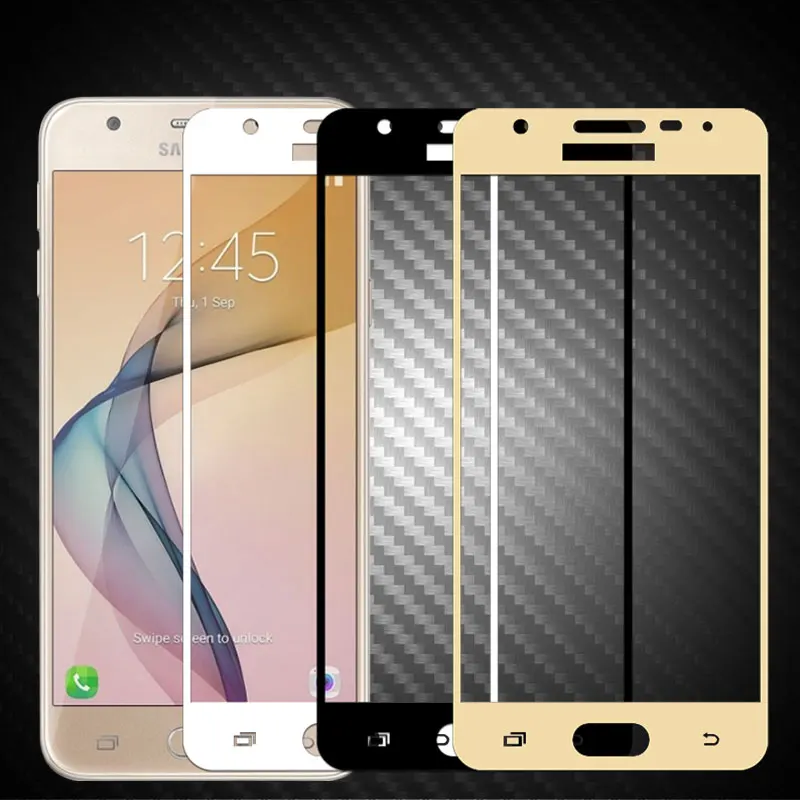 Закаленное стекло с полным покрытием для Samsung Galaxy J5 Prime защитная пленка экрана
