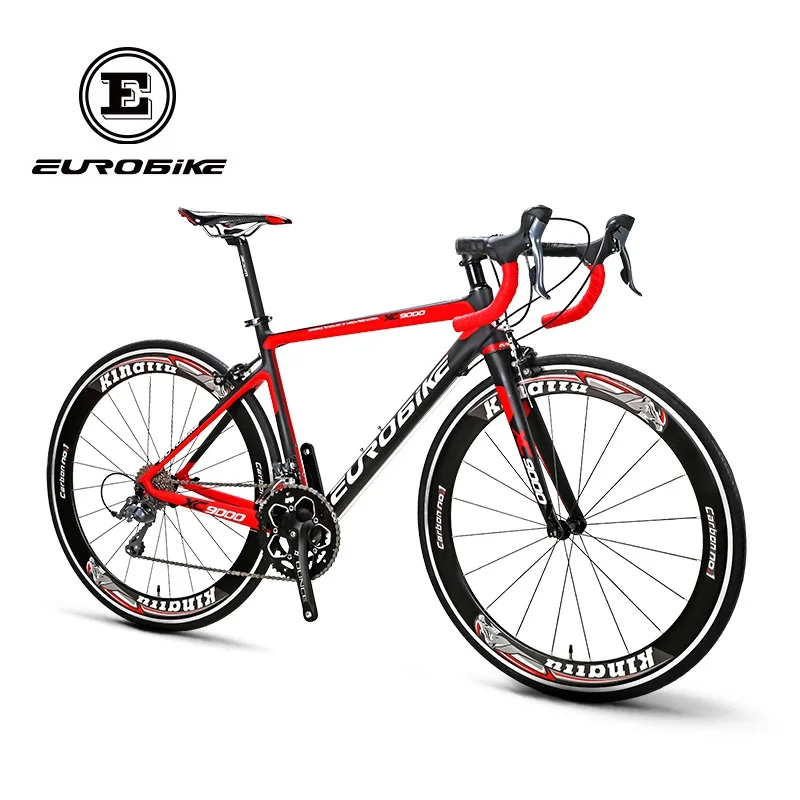 EUROBIKE 700C полностью углеродное волокно 47 см рама полный гоночный велосипед 16