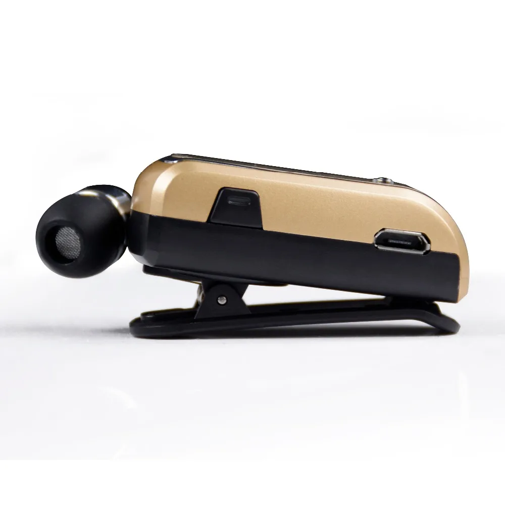 Original Fineblue F-V3 Mini Retractable Stereo Bluetooth Headset Wireless Clip Headphones For IOS Android Bluetooth 4.0