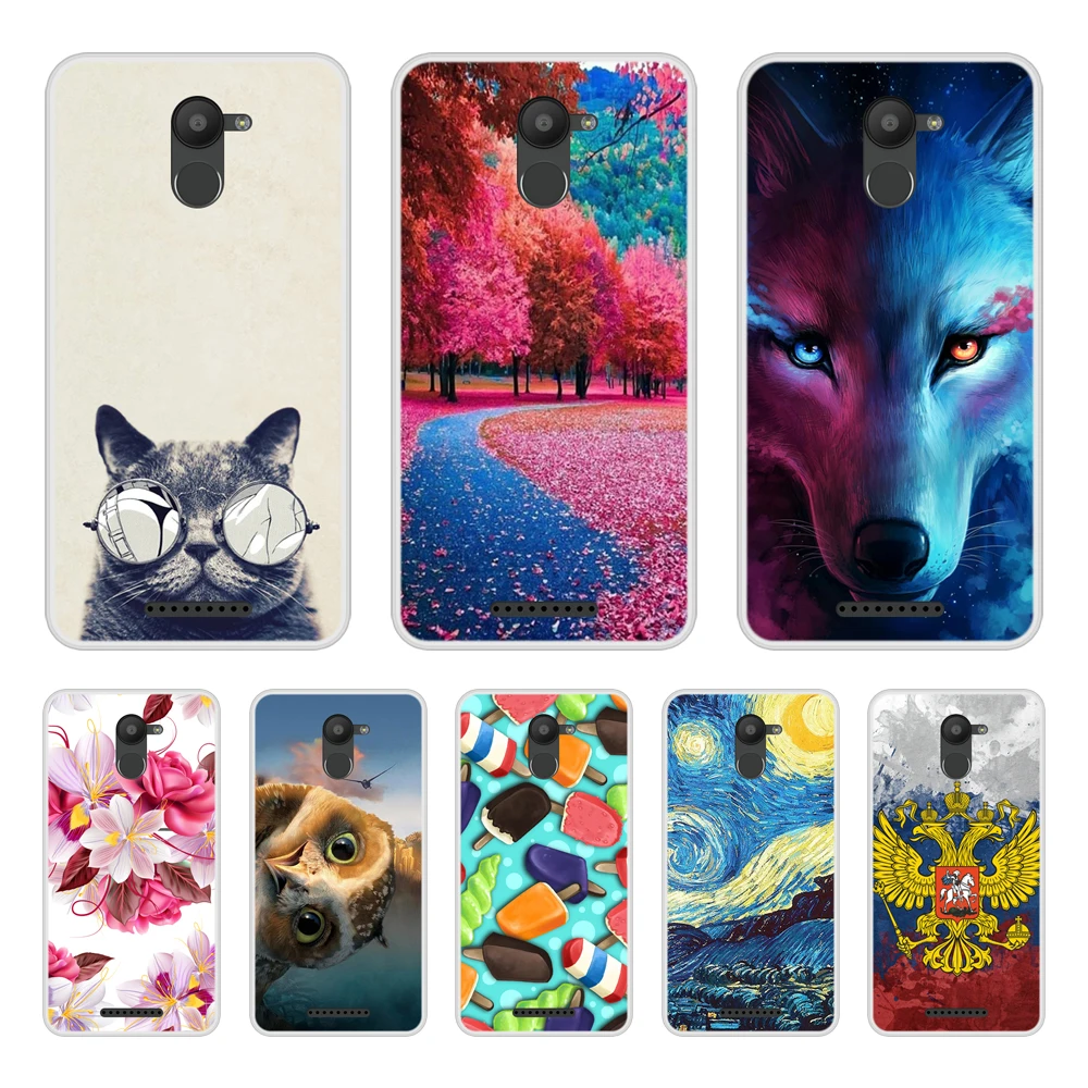 

Phone Case For BQ Aquaris U Plus Soft Silicone TPU Cool Patterned Printed For BQ U Plus Case Cover