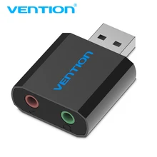 Vention External USB Sound Card 3.5mm Headphone Earphone Adapter Aux Audio Card for Microphone Speaker PUBG Computer Sound Card