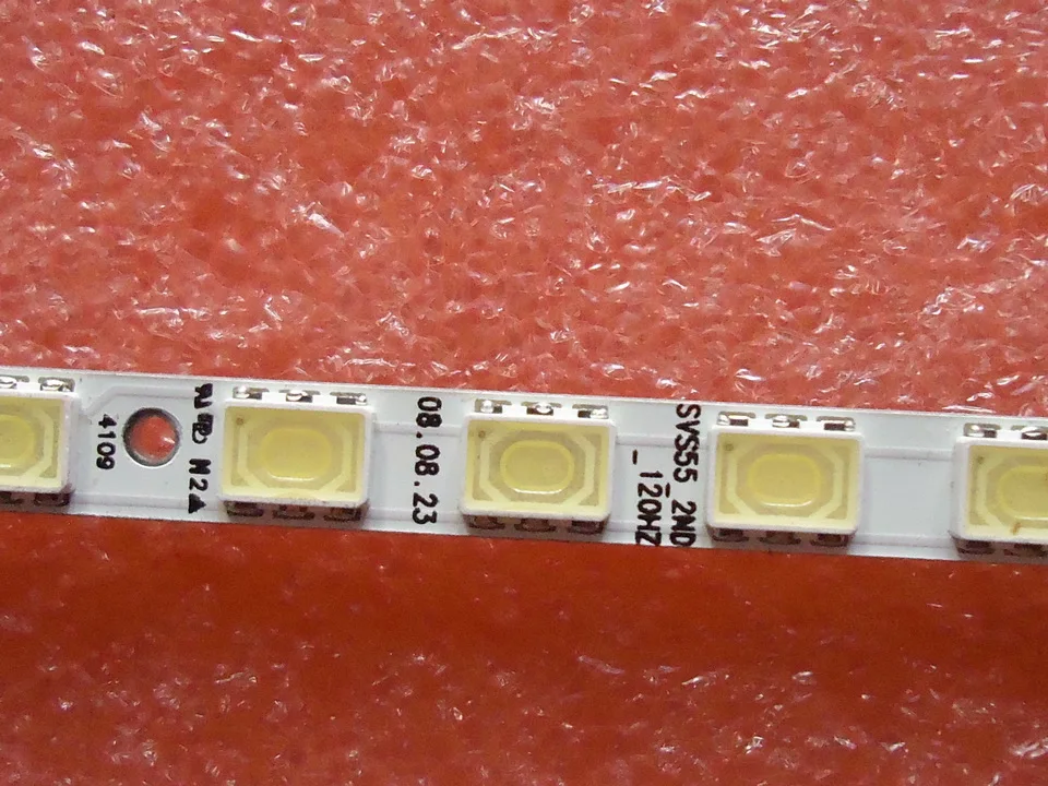 

FOR Hisense LED55T18GP Article lamp  LJ64-01744A LJ64-01745A SVS55-2ND-120HZ 1piece=62LED 615MM