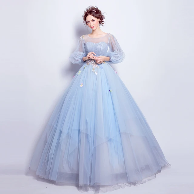 Angel Wedding Dress Marriage Evening Bride Party Prom Bridal Gown Angel Wedding Dress Marriage Evening Bride Party Prom Bridal Gown Vestido De Noiva 2017blue Long