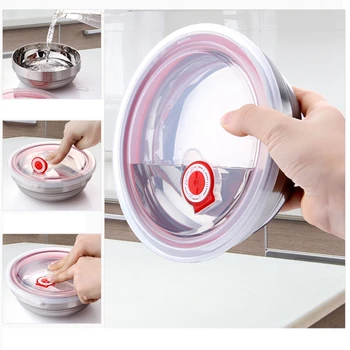 

3 Sets Of Fresh Bowl Cover Microwave Special Vacuum Sealing Lid Kitchen Utensils Cooking Pot Silicone Stretch Bowl Cover