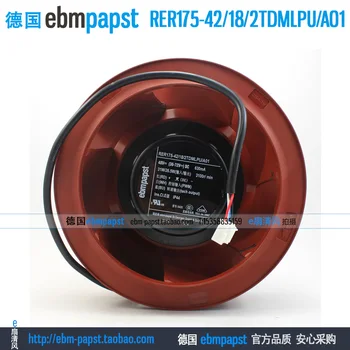 

ebmpapst RER175-42/18/2TDMLPU/A01 DC 48V 0.63A 31W 26.5W 175x175mm Centrifugal Cooling Fan