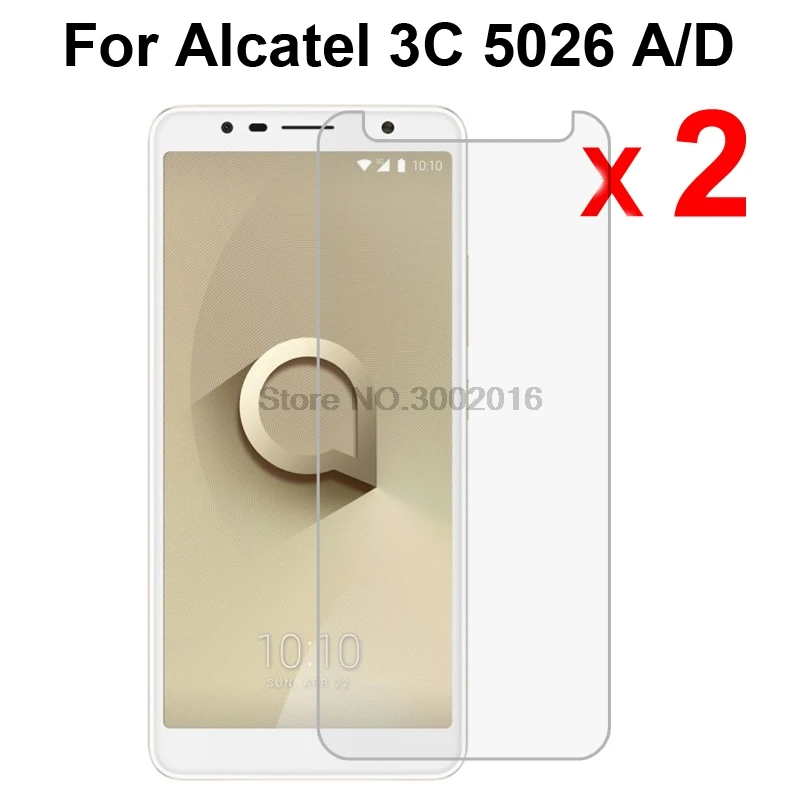 

2Pcs For Alcatel 3C Tempered Glass 9H Screen Protector Premium Safety Protective Film On Alcatel3C 5026A 5026D 3 C 5026 6.0 inch