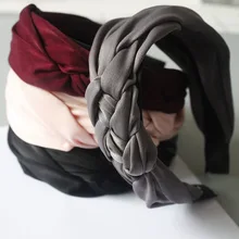 1 шт. повязка на голову для девочек бандана в виде скрученной косы ручной работы оригинальная головная повязка G0407