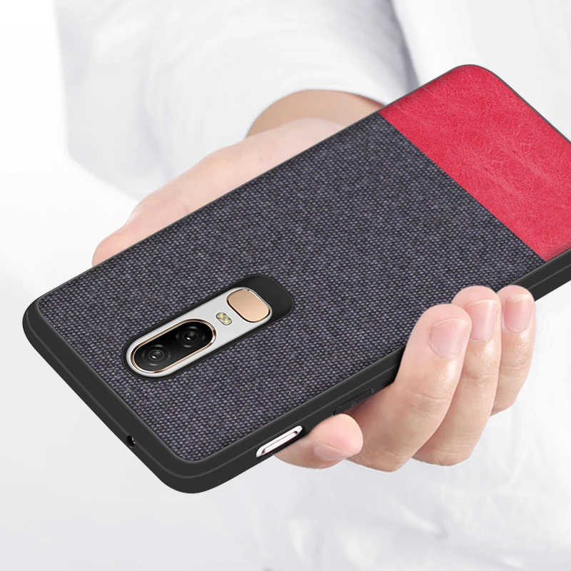 

Oneplus 6t 6 t Case Cover Original Shockproof Silicone Fabrics Phone Case For Oneplus 6t 6 Oneplus6 Back Cover Case Coque