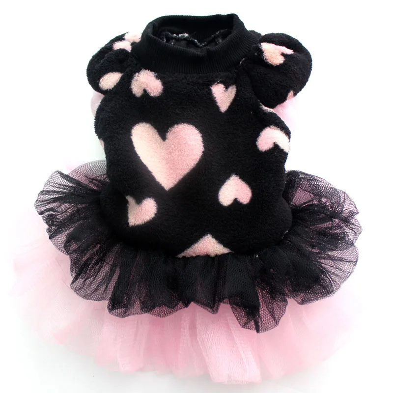 

Dog Cat Coral velvet Tutu dress Cat Puppy Princess Skirt clothes Flowers&Lace design 5 sizes