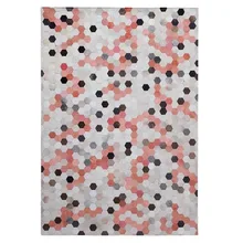 Ковер из натуральной воловьей кожи в американском стиле, розовый коврик в виде шкуры для принцессы, прикроватный коврик из меха