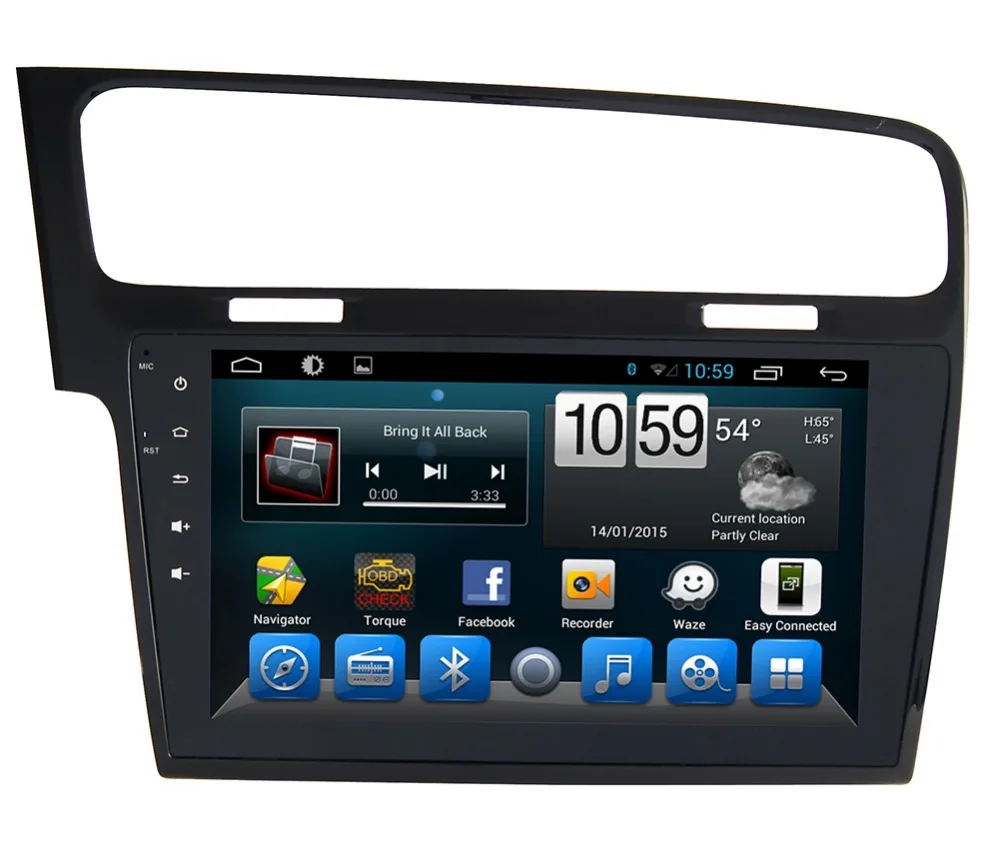 Excellent 10.1" HD 1024*600 Android 6.0  Car DVD Radio GPS Stereo Navigation Player for VW Golf 7 2013 2014 2015 2016 GPS Radio 4G WIFI BT 2