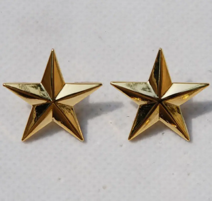 WW2 пара США армия одна звезда Brigadier общего ранга значки золото US147|us ww2|ww2 usbadge badges |