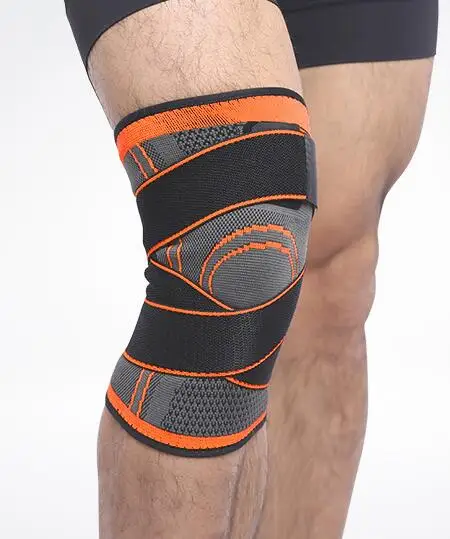 1 шт. компрессионный рукав для поддержки суставов-для боли в суставах и помощь при артрите Улучшенная циркуляционная компрессионная одежда в любом месте - Цвет: Оранжевый