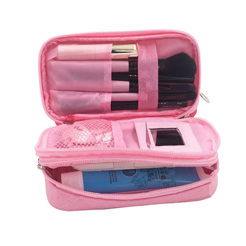 

Women's Mini Cosmetic Bag Travel Organizer Makeup Pouch Cases Beauty Necessaire Brushes Lipstick Toiletry Accessories Supply