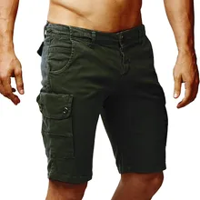 Мужские шорты Карго Летние повседневные карманные шорты Masculino мужские джоггеры комбинезон Военный стиль короткие брюки плюс размер спортивные штаны 3