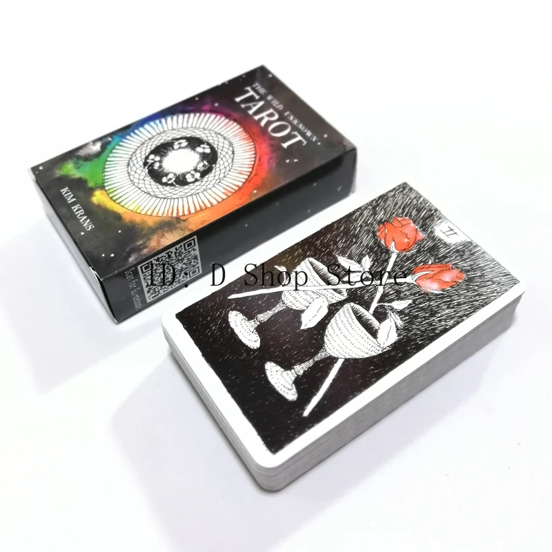 

78pcs English version magic tarot magic horoscope forecast card to guide us divination fortune the wild unknown tarot