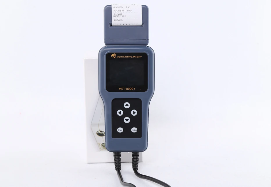 MST 8000+ автоматический анализатор батареи проверяющая машина для тестирования автомобильной батареи - Цвет: with printer