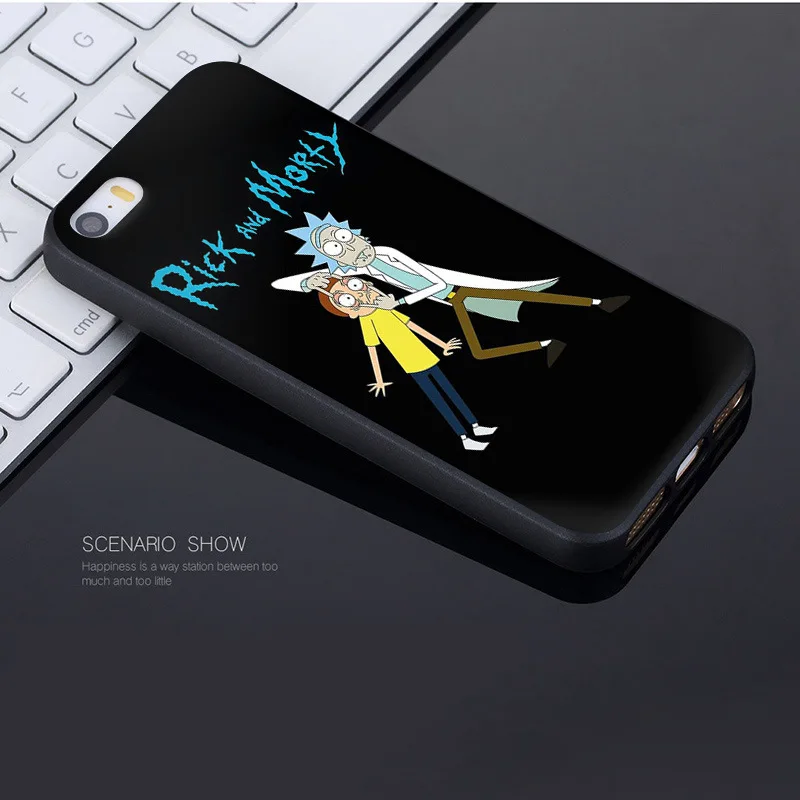 MaiYaCa Rick & Morty lovely Phone Accessories Case for Apple iPhone 8 7 6 6S Plus X 5 5S SE 5C Cellphones
