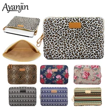 Леопардовая Холщовая Сумка для ноутбука для мужчин и женщин, 14 для Macbook Air 13 чехол Pro11 12 15 чехол для Xiaomi samsung Asus lenovo Dell