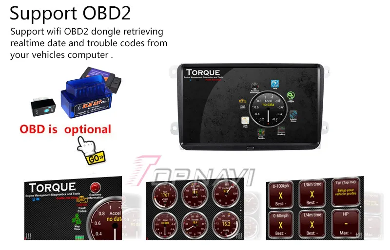 Best Topnavi 9" Quad Core Android 6.0 Car GPS Navigation for VW Magotan Autoradio Multimedia Audio Stereo,NO DVD 30