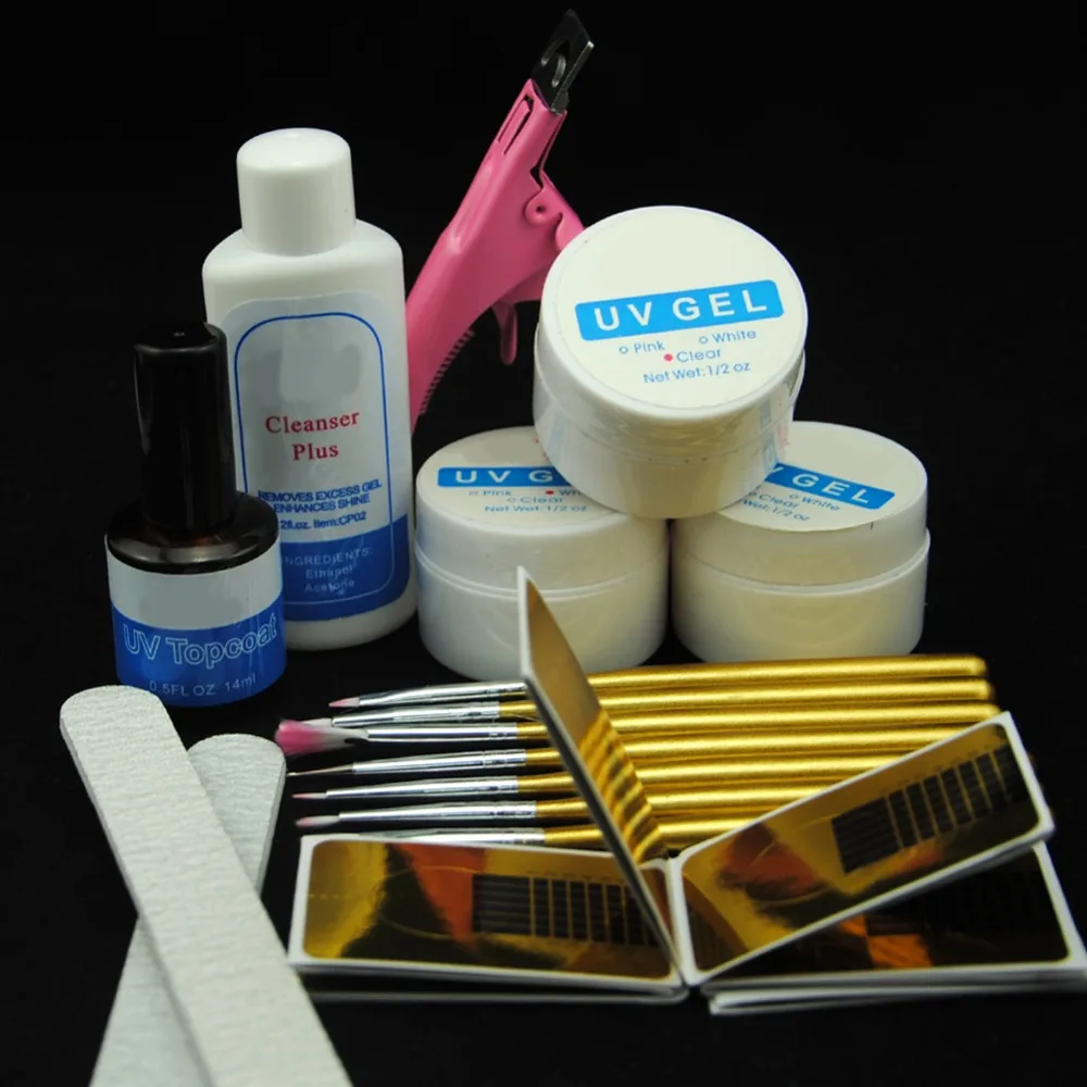 Nail Gel Varnish Polish Manicure Set UV Gel Starter Kit Nail Art