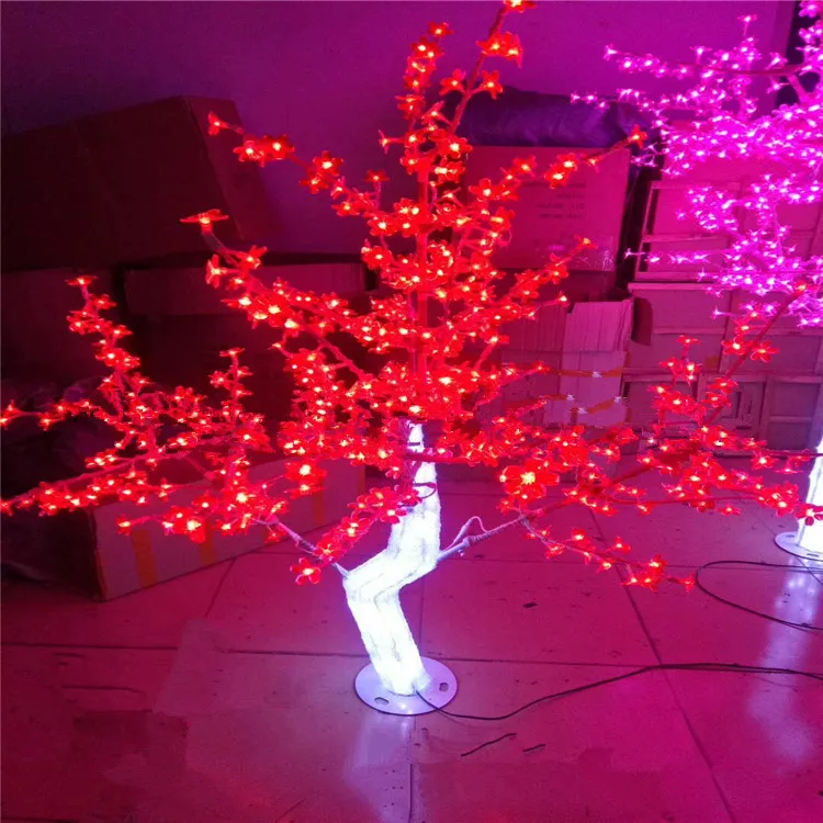 Outdoor Waterproof Artificial 1.2M 4FT Led Cherry Blossom Tree 240LEDs