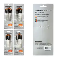 6 шт./компл. двухцветная нейлоновые кисти чернила Краски художественные кисти для рисования гуашью масло Краски ing принадлежности художественные кисти R20