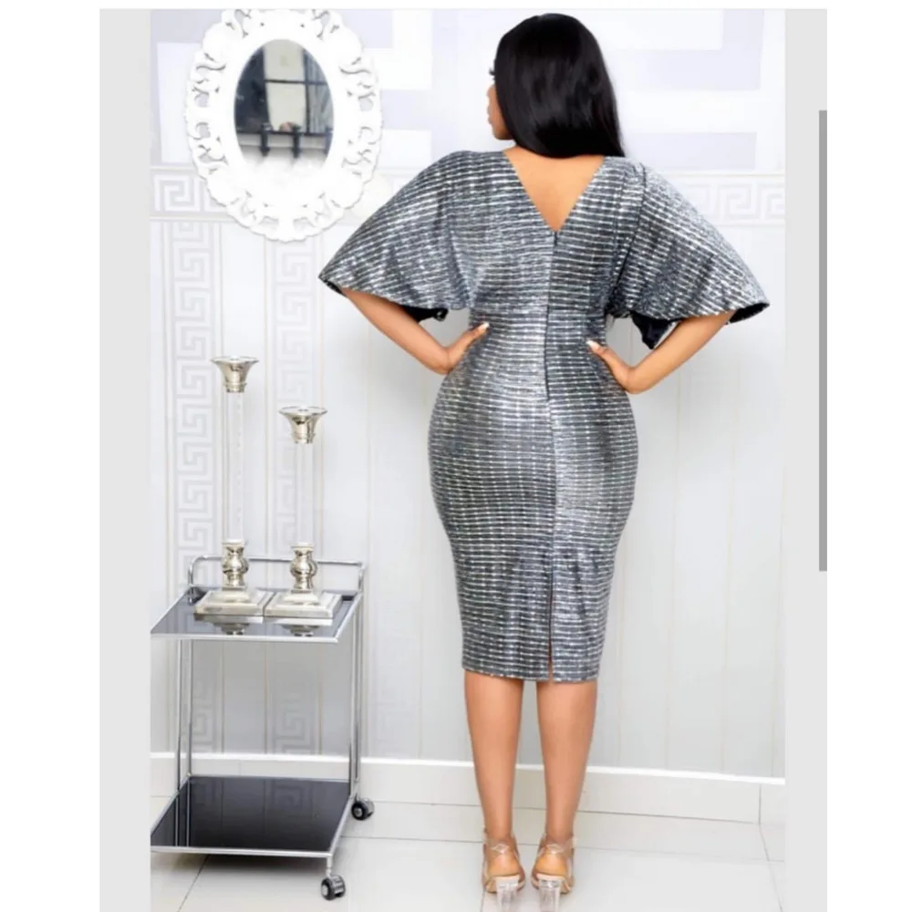 Новое поступление элегантное модное Стильное летнее Африканское женское платье из полиэстера размера плюс M-XL