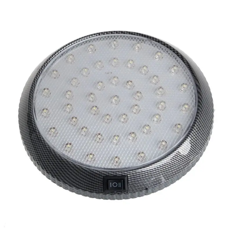 

1pc New White 46LED Round Light Car Interior Indoor Roof Ceiling Dome Decorative Lamp DC 12V High Quality