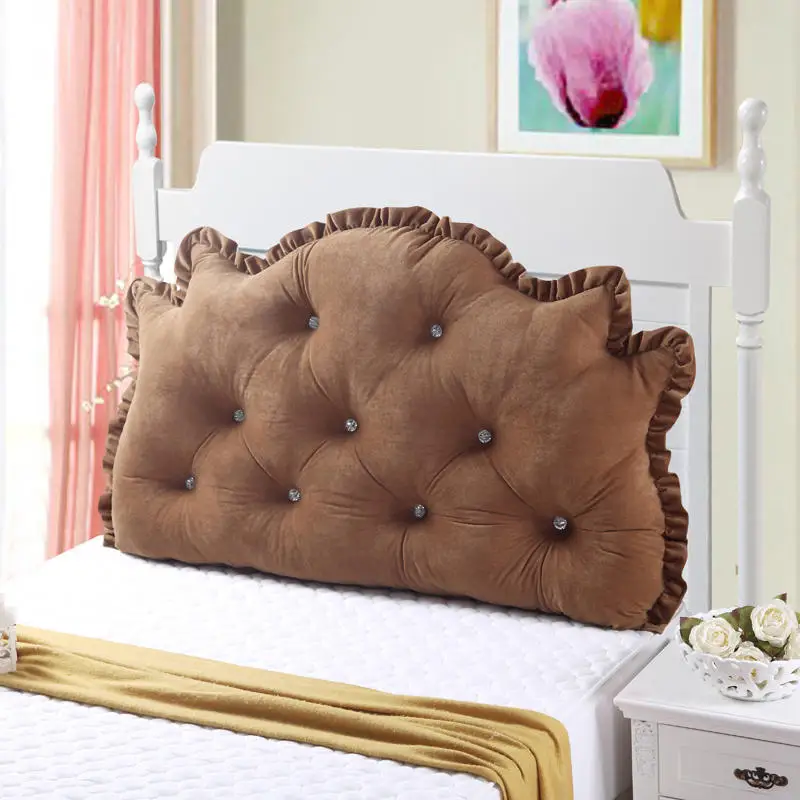 Home Decor Bed Cushion Bed BackrestVelvet Back Cushion European style