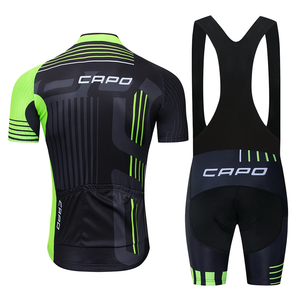 CAPO 2019 Verano de manga corta de Ciclismo Jersey conjunto de Ropa de ciclo Ropa de Ciclismo Maillot uniformes hombre CAPO 2019 Verano de manga corta de Ciclismo Jersey conjunto de Ropa de ciclo Ropa de Ciclismo Maillot uniformes hombre