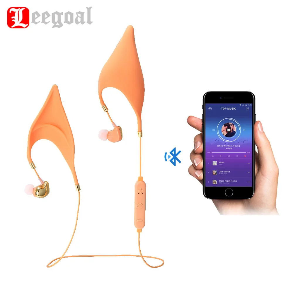 

Leegoal Cute Elf Bluetooth Headphones Earphone Elegant Elves Ear Design Cosplay Elf Ears Earphones Best Gift For Girls