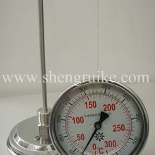 0-300C промышленный биметаллический термометр