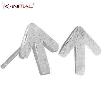 1pair 925 Silver Jewelry Arrow Studs Earrings For Women Unisex and Unique Silver Earring Fashion Statement Jewelry Party Gift