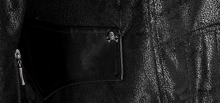 Стимпанк Военная Униформа Осень Зима Панк куртка Модные Повседневные Пальто Готический Ретро Стиль искусственная кожа длинные пальто для мужчин